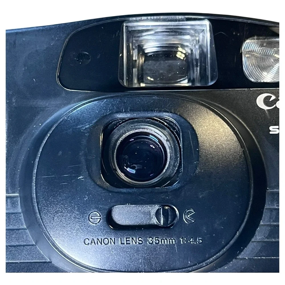 Canon Snappy LX 35mm Point & Shoot Film Camera Black Works - Picture 4 of 13